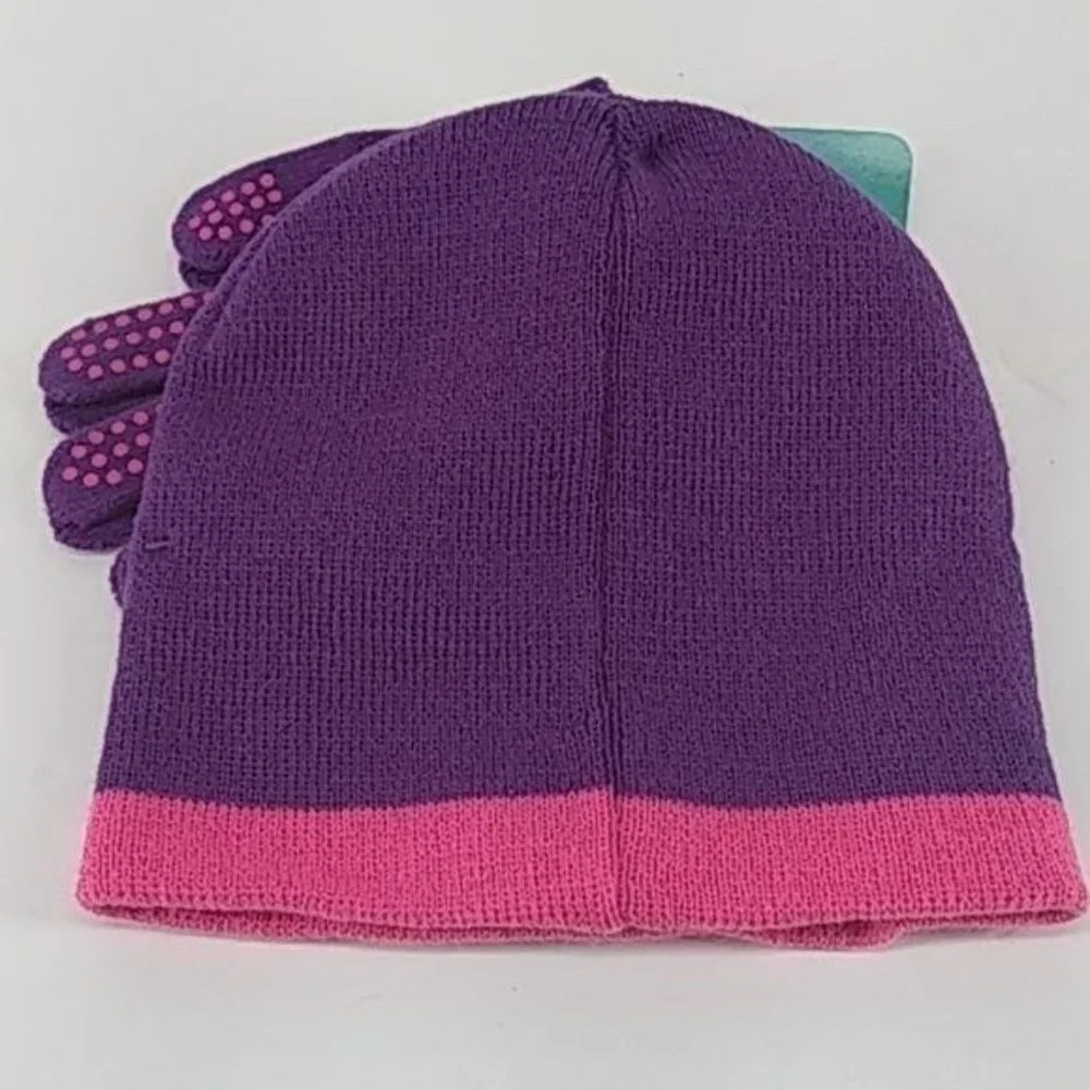 NEW DISNEY ELENA OF AVALOR GIRLS HAT & GLOVES SET BEANIE TOBOGGAN READY‎ TO RULE